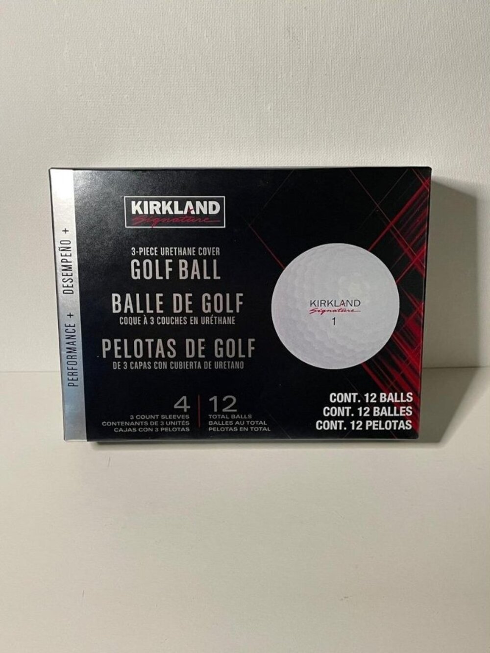 Kirkland Signature Black and Red Golf Ball Pack (12 Balls)